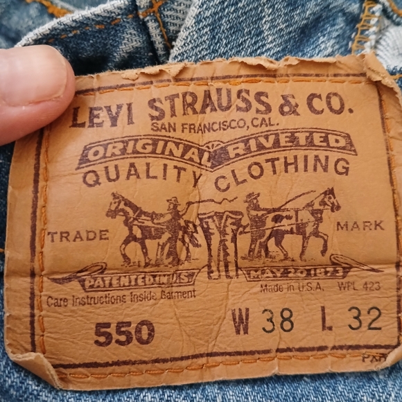 Vintage Orange Tab Levi's 550 Men's Jeans. Made In U.S.A. - Picture 3 of 11